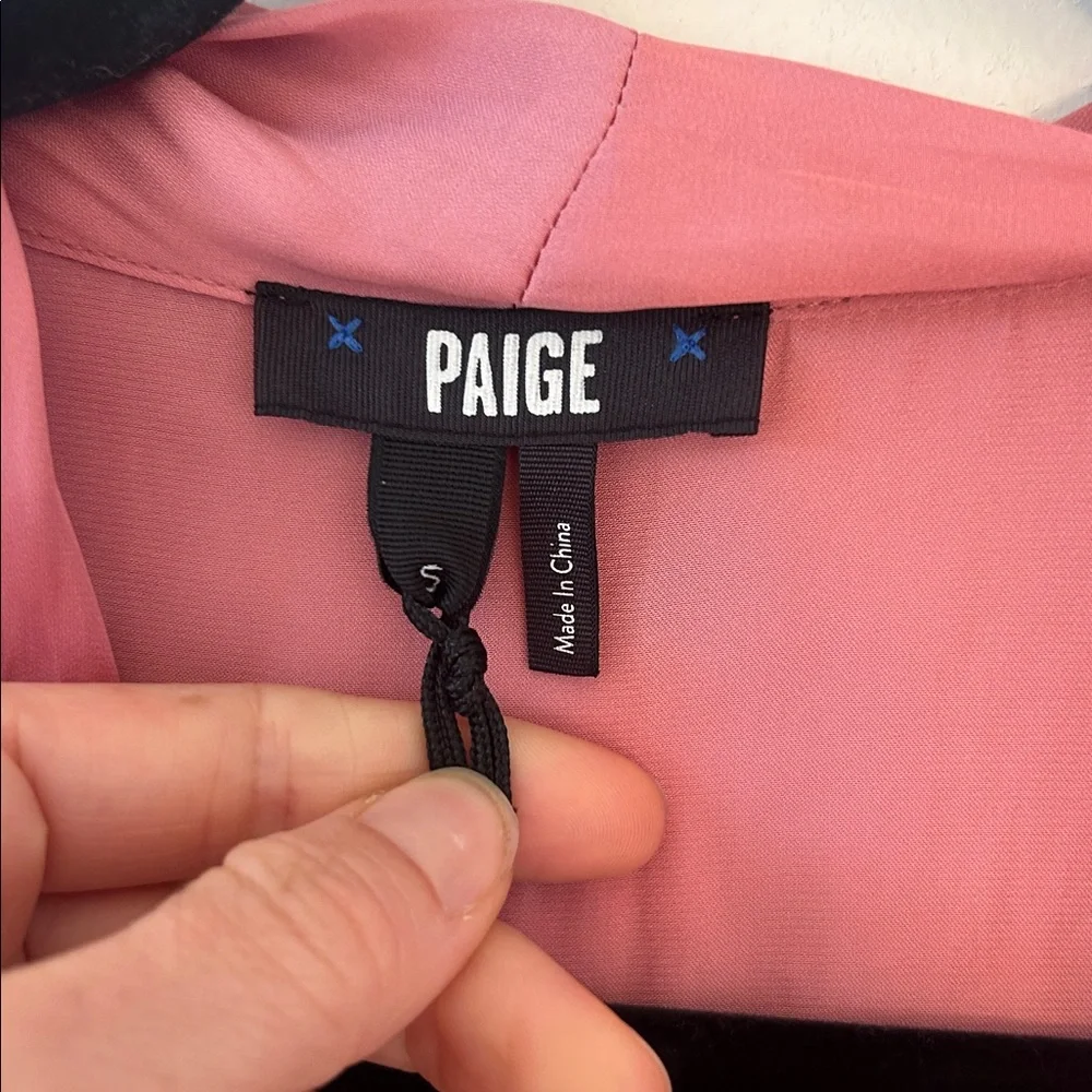 PAIGE Dijon Bodysuit in Lipstick Pink size Women’s Small, NWT! - Picture 3 of 10